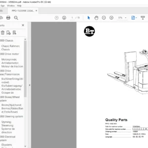 BT PPO 1500 MX Quality Parts Manual 335439AA - PDF DOWNLOAD