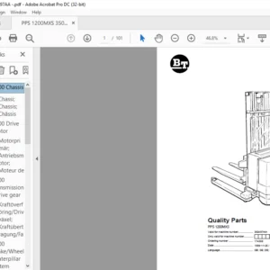 BT PPS 1200MXS Quality Parts Manual - PDF DOWNLOAD