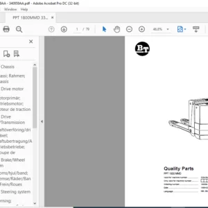 BT PPT 1800 MMD Quality Parts Manual - PDF DOWNLOAD