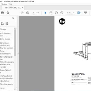 BT PPT 2000 MMD Quality Parts Manual - PDF DOWNLOAD