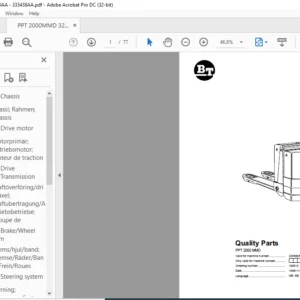 BT PPT 2000 MMD Quality Parts Manual - PDF DOWNLOAD