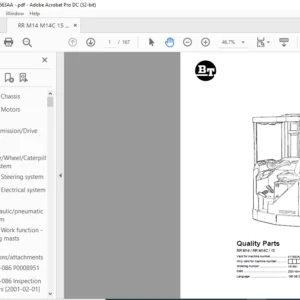 BT RR M14 / RR M14C / 15 Quality Parts Manual - PDF DOWNLOAD
