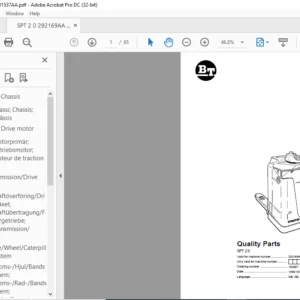 BT SPT 2.0 Quality Parts Manual - PDF DOWNLOAD
