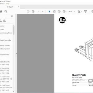 BT W18 / W20 / W20N Quality Parts Manual - PDF DOWNLOAD