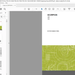 CLAAS 7044 7050 7055 Betriebsanleitung - PDF DOWNLOAD (GERMAN)