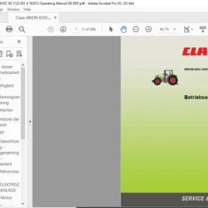 CLAAS ARION 630C-620C-610C Betriebsanleitung - PDF DOWNLOAD (german)