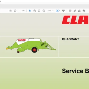 CLAAS QUADRANT Service Manual - PDF DOWNLOAD