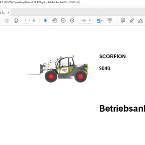 CLAAS SCORPION 9040 Betriebsanleitung - PDF DOWNLOAD (GERMAN)