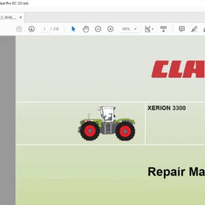CLAAS XERION 3300 REPAIR MANUAL - PDF DOWNLOAD