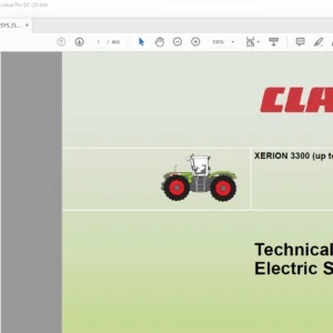 CLAAS XERION 3300 Technical & Electric System Service Manual - PDF DOWNLOAD