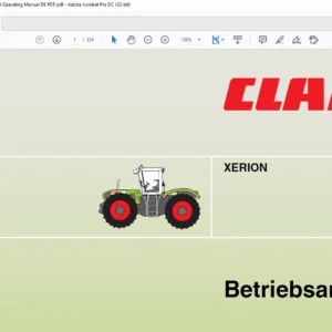 CLAAS XERION Betriebsanleitung - PDF DOWNLOAD (GERMAN)