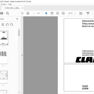 CLASS LEXION CLAAS Quantimeter Heater Fitting Instructions Manual DE_EN_FR_  - PDF DOWNLOAD