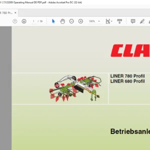 CLASS LINER 780 Profil LINER 680 Profil Betriebsanleitung - PDF DOWNLOAD (GERMAN)