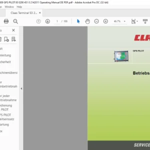 Claas GPS PILOT Betriebsanleitung - PDF DOWNLOAD (GERMAN)