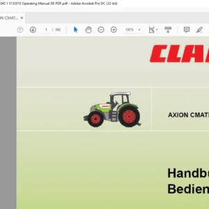Class AXION CMATIC 810-820-840 Handbuch für Bedienung - PDF DOWNLOAD (German)