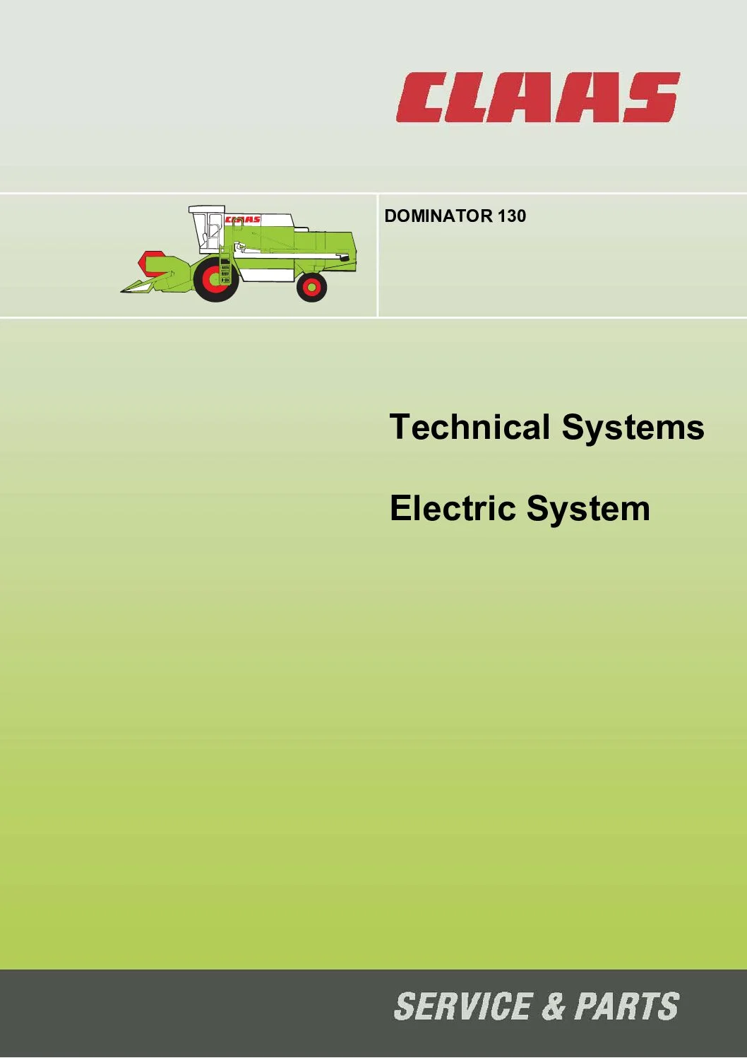 Class DOMINATOR 130 Technical Systems & Electric Service Manual - PDF DOWNLOAD - Image 2