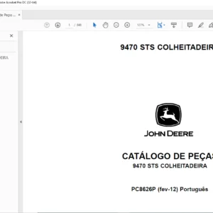 JOHN DEERE 9470 STS COLHEITADEIRA CATÁLOGO DE PEÇAS - PDF DOWNLOAD (Português)