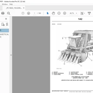JOHN DEERE 9940 COTTON PICKER Parts Catalog Manual - PDF DOWNLOAD