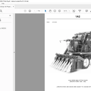 JOHN DEERE 9960 COTTON PICKER PARTS MANUAL - PDF DOWNLOAD