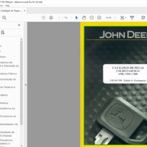 JOHN DEERE COLHEITADEIRAS 6200 7100 e 7200 CATALOGO DE PEÇAS - PDF DOWNLOAD (Portuguese)