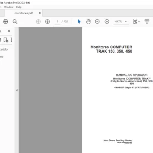JOHN DEERE Monitores COMPUTER TRAK 150 350 450 MANUAL DO OPERADOR - PDF DOWNLOAD (Portuguese)
