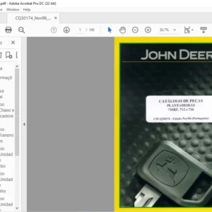 JOHN DEERE PLANT ADELRAS 710RF 712 e 716 CATÁLOGO DE PEÇAS - PDF DOWNLOAD (Portuguese)