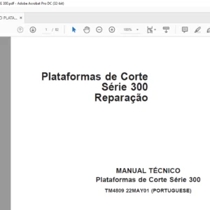 JOHN DEERE Plataformas de Corte Serie 300 Reparacao MANUAL TECNICO - PDF DOWNLOAD (Portuguese)