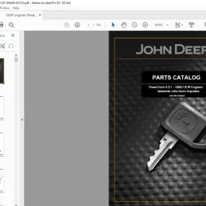 JOHN DEERE PowerTech 6.8 L - 6068 OEM Engines Parts Manual - PDF DOWNLOAD