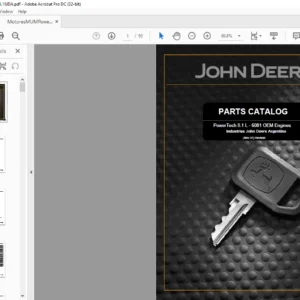 JOHN DEERE PowerTech 8.1 L - 6081 OEM Engines Parts Manual - PDF DOWNLOAD