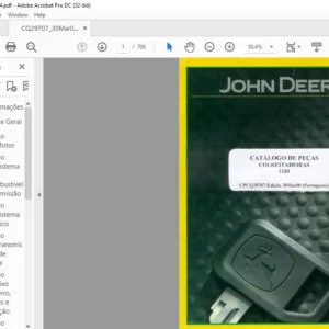 John Deere 1185 CATALOGO DE PEÇAS COLHEITADEIRAS - PDF DOWNLOAD (Portuguese)