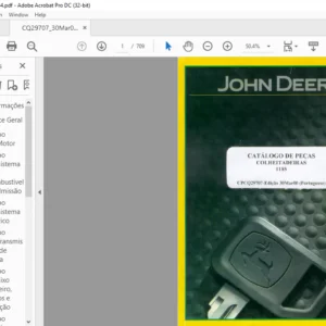 John Deere 1185 CATALOGO DE PEÇAS COLHEITADEIRAS - PDF DOWNLOAD (Portuguese)