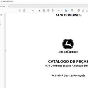 John Deere 1470 COMBINES CATÁLOGO DE PEÇAS - PDF DOWNLOAD (Português)