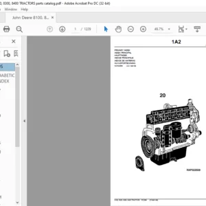 John Deere 8100 8200 8300 8400 TRACTORS Parts Catalog Manual - PDF DOWNLOAD