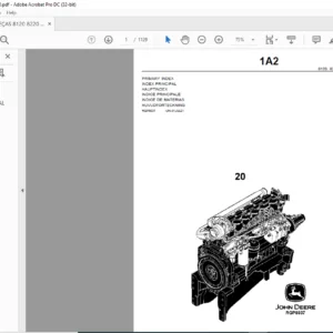 John Deere 8120 8220 8320 8420 8520 TRACTORS PARTS CATALOG MANUAL - PDF DOWNLOAD