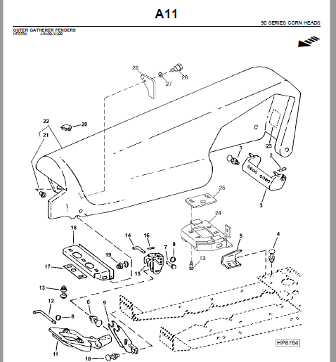 John Deere 893 CORN HEAD Parts Catalog Manual - PDF DOWNLOAD ...