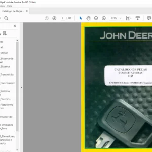 John Deere COLHEIT AD EIRAS 1165 CATÁLOGO DE PEÇAS - PDF DOWNLOAD