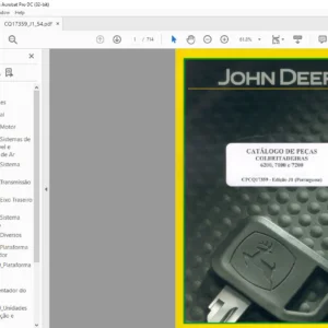 John Deere COLHEIT AD EIRAS 6200 7100 e 7200 CATÁLOGO DE PEÇAS - PDF DOWNLOAD (Portuguese)