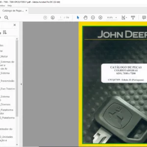 John Deere COLHEIT AD EIRAS 6200 7100 e 7200 CATÁLOGO DE PEÇAS (Portuguese) - PDF DOWNLOAD