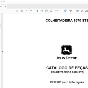 John Deere COLHEITADEIRA 9570 STS CATÁLOGO DE PEÇAS - PDF DOWNLOAD
