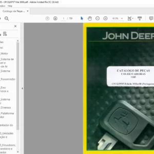 John Deere COLHEITADEIRAS 1185 CATALOGO DE PEÇAS - PDF DOWNLOAD (Portuguese)