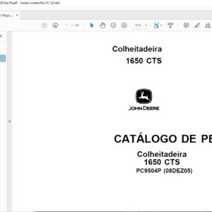 John Deere Colheitadeira 1650 CTS CATÁLOGO DE PEÇAS - PDF DOWNLOAD (Portuguese)