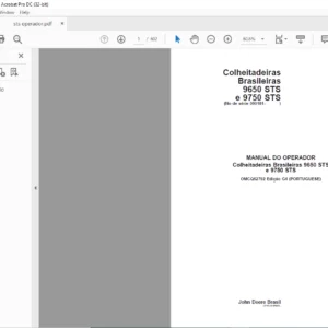 John Deere Colheitadeiras Brasileiras 9650 STS e 9750 STS MANUAL DO OPERADOR - PDF DOWNLOAD
