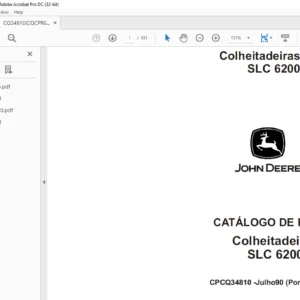 John Deere Colheitadeiras SLC 6200 CATÁLOGO DE PEÇAS - PDF DOWNLOAD (Portuguese)