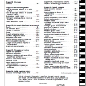 John Deere Diesel Engine 6076 ctm75  Technical Manual  - PDF DOWNLOAD (Italian)