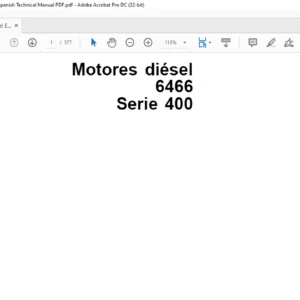John Deere Diesel Engine 6466 Series 400 ctm15 Spanish Technical Manual PDF