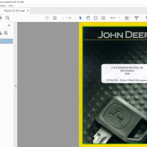 John Deere TRATORES 7810 CATÁLOGO DE PEÇAS - PDF DOWNLOAD (Portuguese)