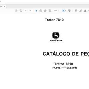 John Deere Trator 7810 CATÁLOGO DE PEÇAS - PDF DOWNLOAD (Portuguese)