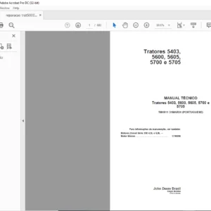 John Deere Tratores 5403 5600 5605 5700 e 5705 MANUAL TECNICO - PDF DOWNLOAD