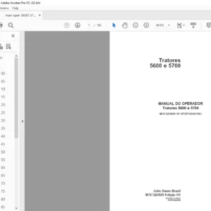 John Deere Tratores 5600 e 5700 MANUAL DO OPERADOR - PDF DOWNLOAD (Portuguese)