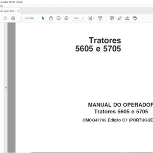 John Deere Tratores 5605 e 5705 MANUAL DO OPERADOR - PDF DOWNLOAD (Portuguese)